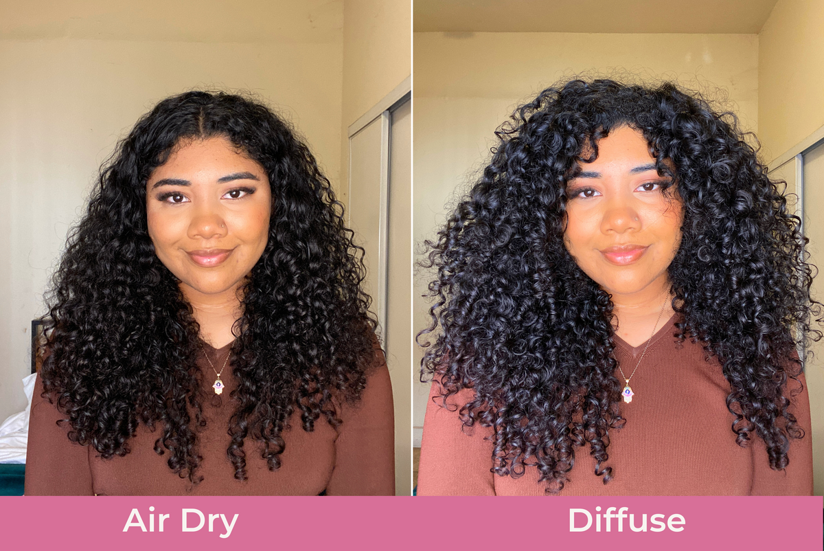 Cómo: Air Dry vs. Diffuse ~ Consejos para usar un difusor de cabello para cabello rizado