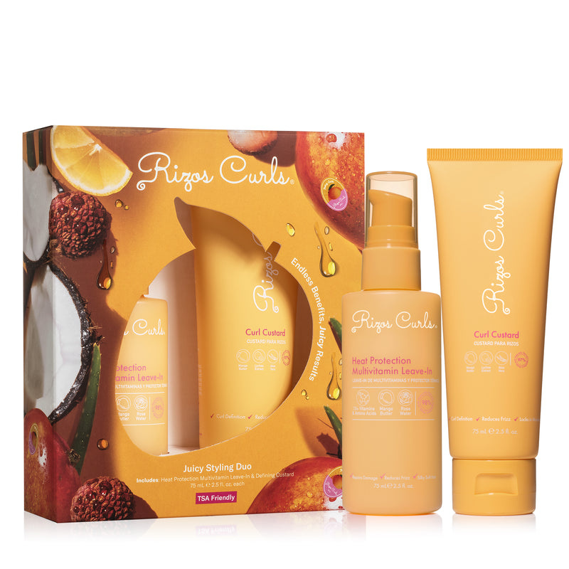 Travel Size Juicy Styling Duo: Heat Protection Leave-In + Defining Custard