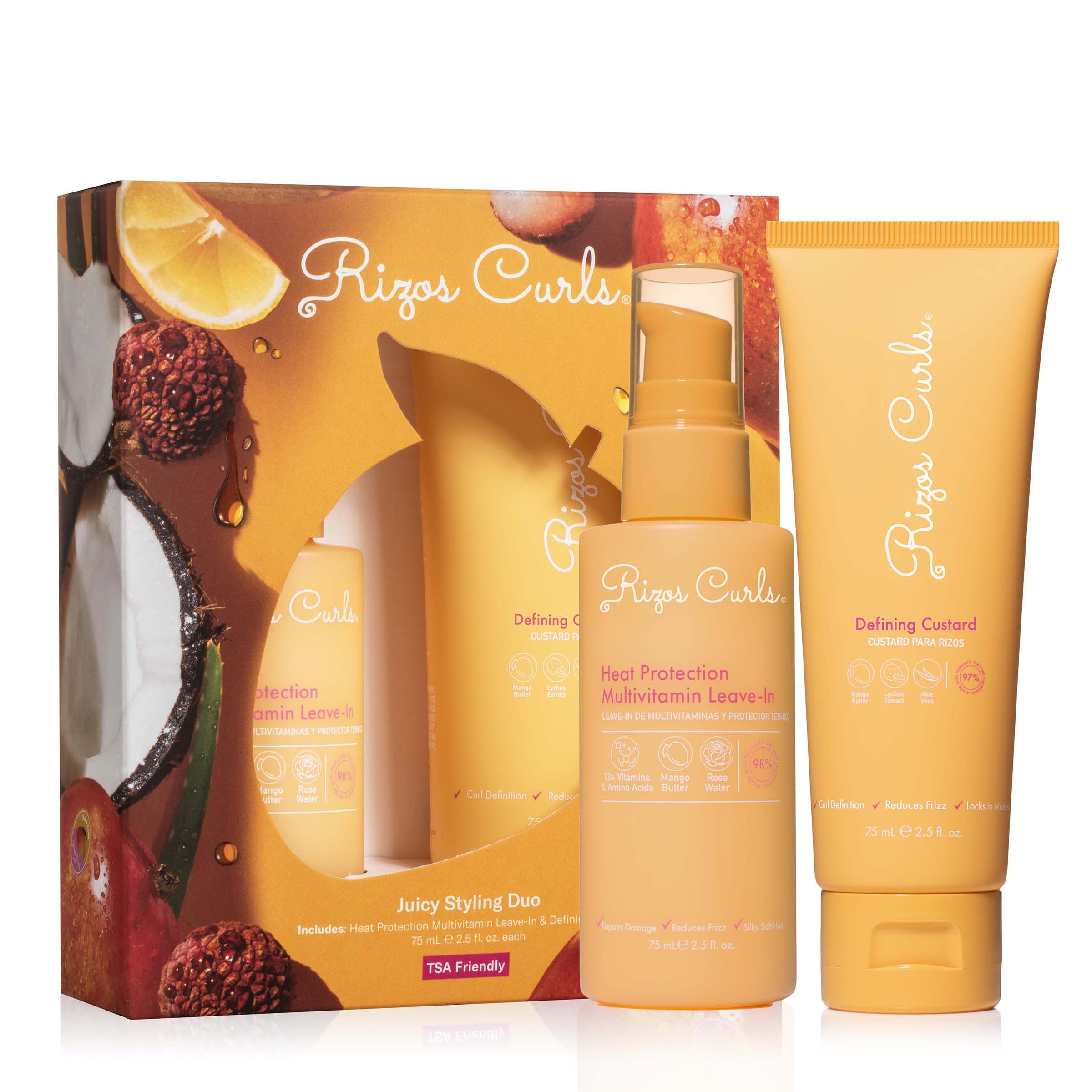 Juicy Styling Duo: Heat Protection Leave-In + Defining Custard