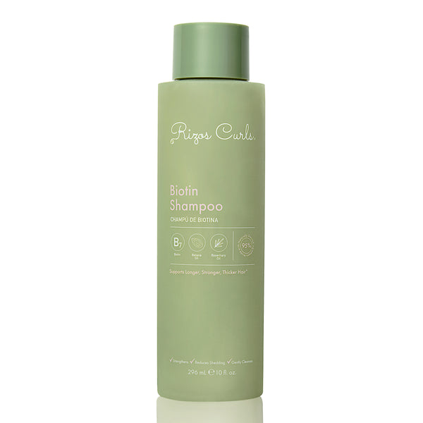 Rizos Curls Biotin Shampoo bottle