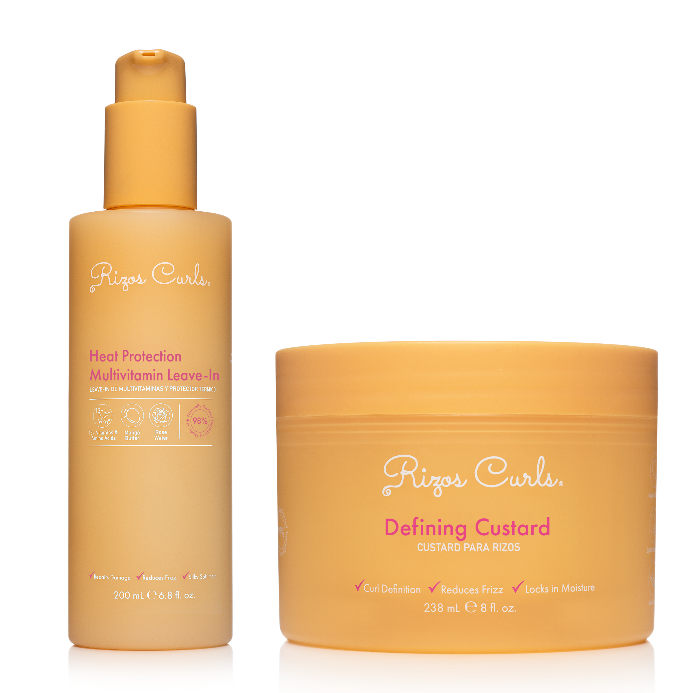 Juicy Styling Duo: Heat Protection Leave-In + Defining Custard