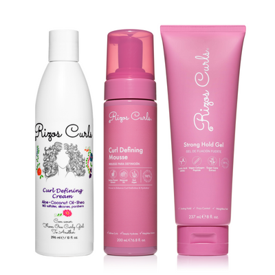 TikTok Exclusive Define & Hold Trio: Curl Def Cream, Mousse, Strong Gel