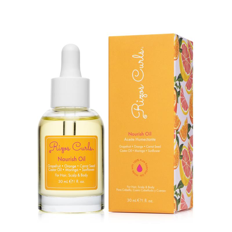 Nourish Oil for Hair, Scalp & Body: Rejuvenating Citrus & Carrot Seed for Frizz Control