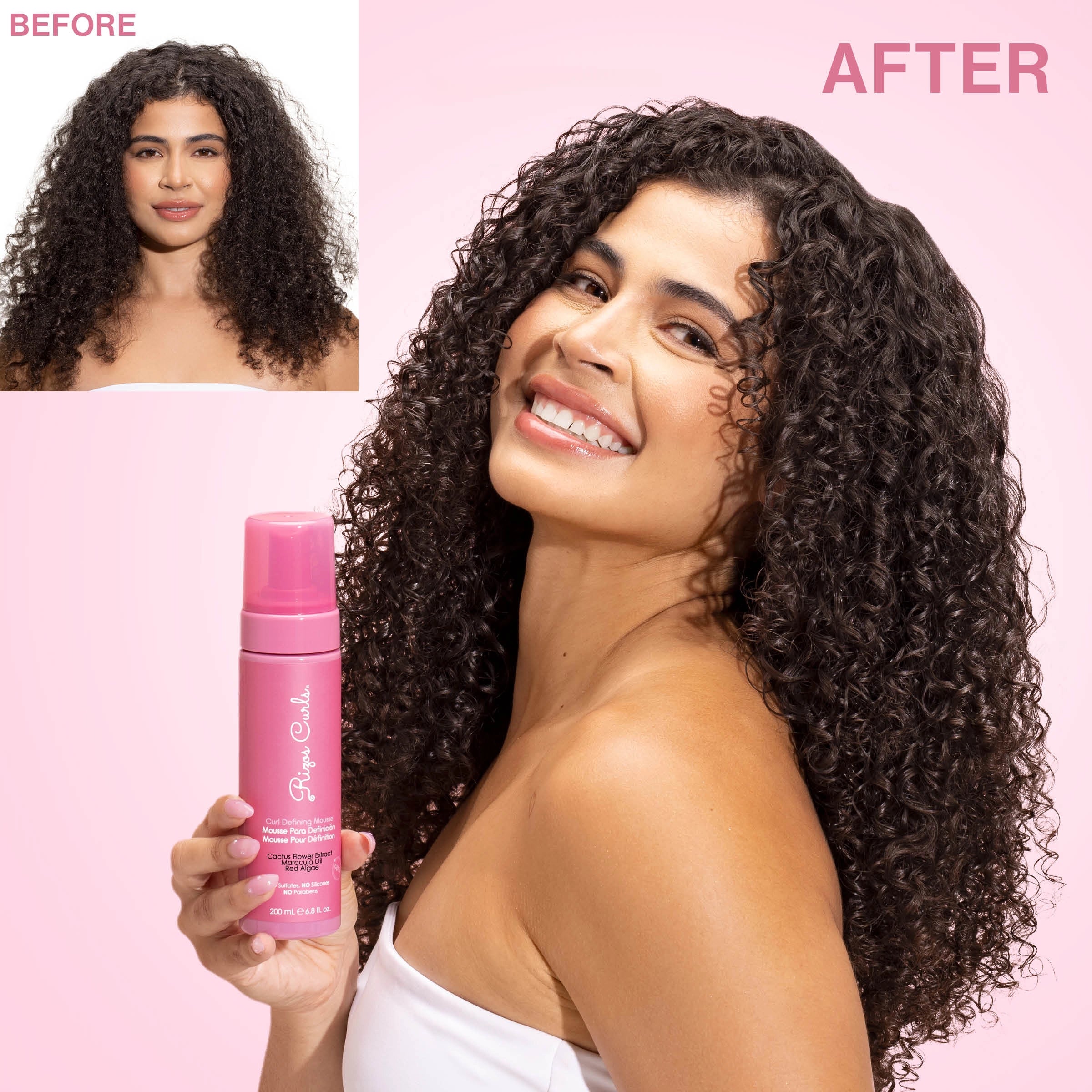 30Ml Curly Hair Mousse Anti-Frizz Hair Foam Mousse Sculpting Curly Hair  Mousse Curly Hair Finishing for Women