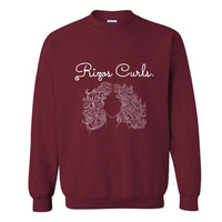 SOLD OUT - Rizos Curls Sweatshirt: Burgundy