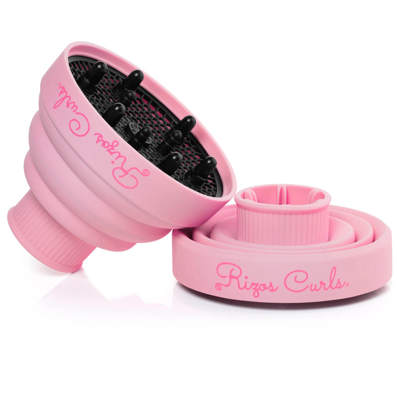 Rizos Curls Pink Collapsible Hair Diffuser for Drying Curly Hair