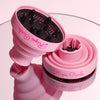 Pink Collapsible Hair Diffuser for Drying Curls