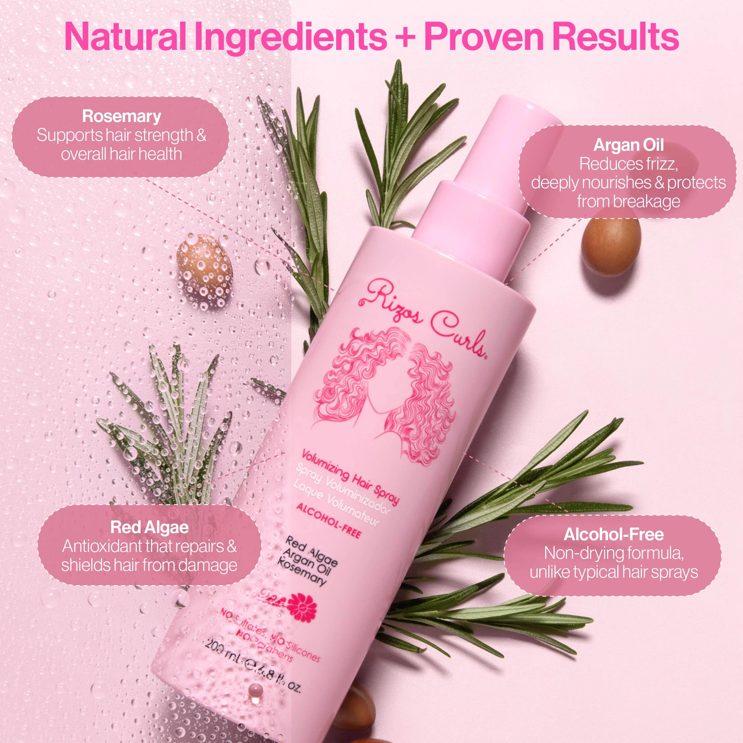 ROSE WATER Moisturizing Hair Spray – Beautiful Hair Products