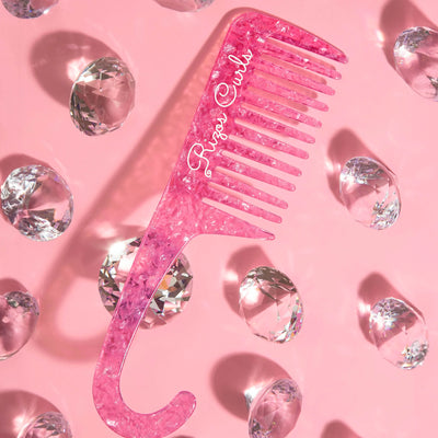 Pink Hanging Shower Comb