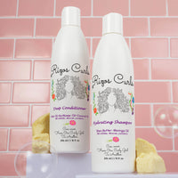 Rizos Curls Hydrating Shampoo with Olive Oil and Coconut Oil, Deep Conditionerwith Shea Butter and Moringa Oil