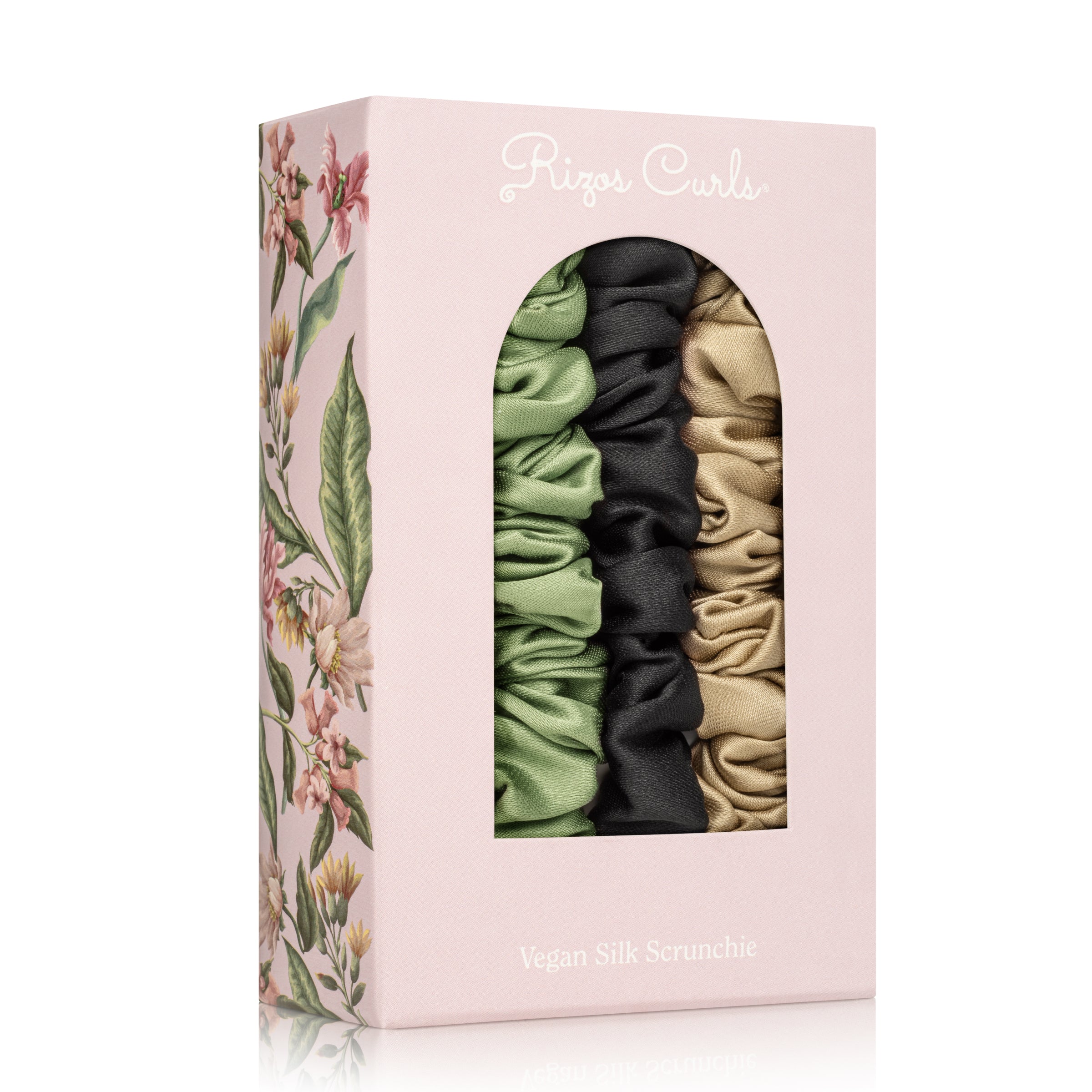 Vegan Silk Mini Scrunchies 3-Pack