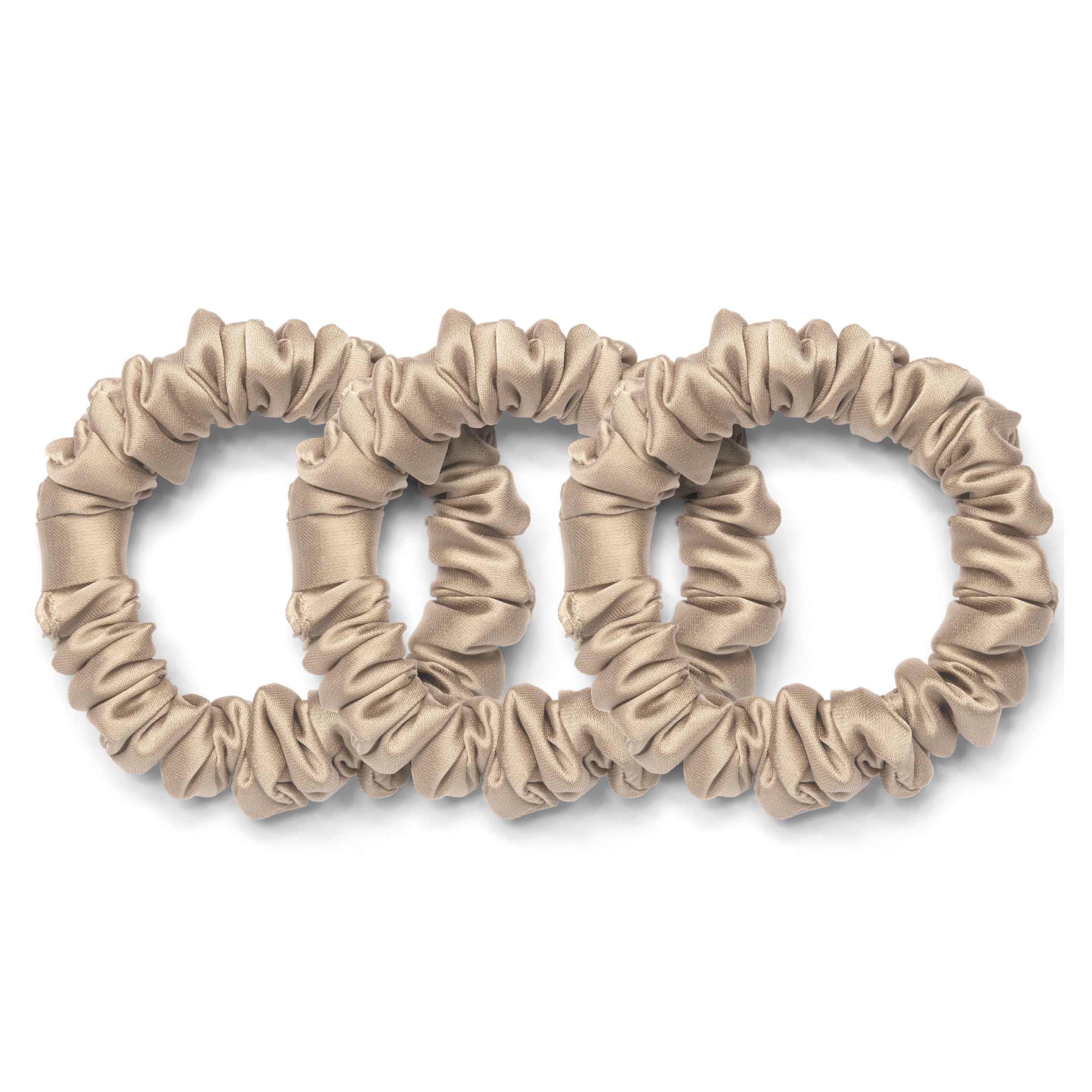 Vegan Silk Mini Scrunchies 3-Pack