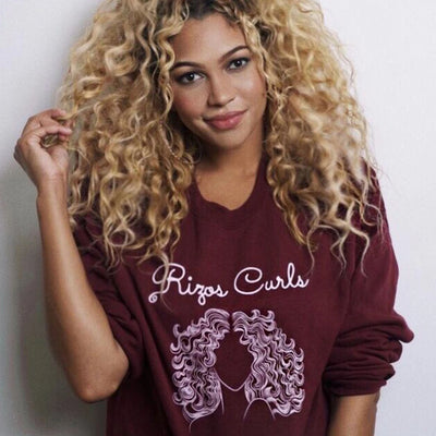 SOLD OUT - Rizos Curls Sweatshirt: Burgundy