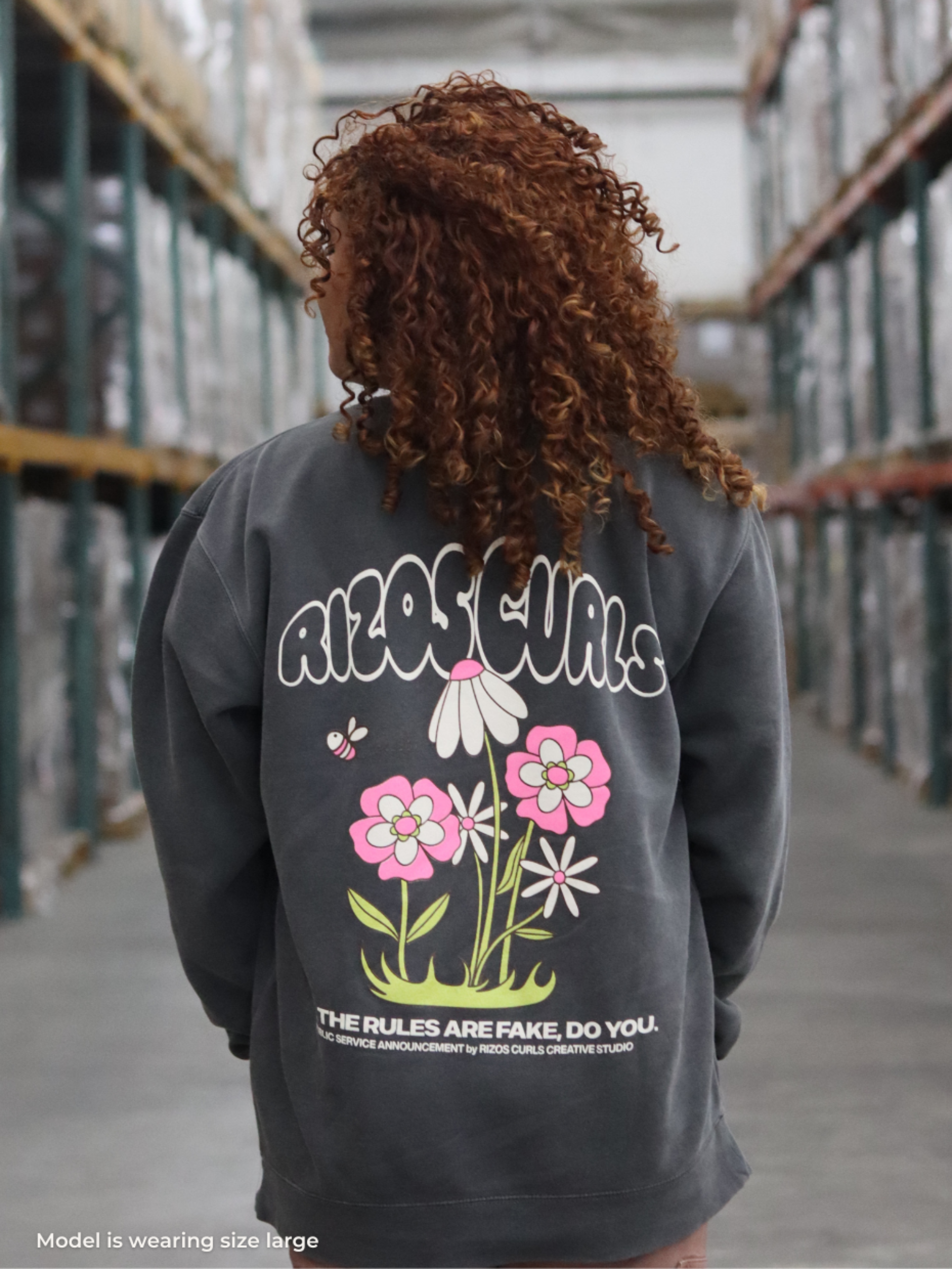 SOLD OUT - Rizos Curls 'Unapologetically You' Crewneck Pullover